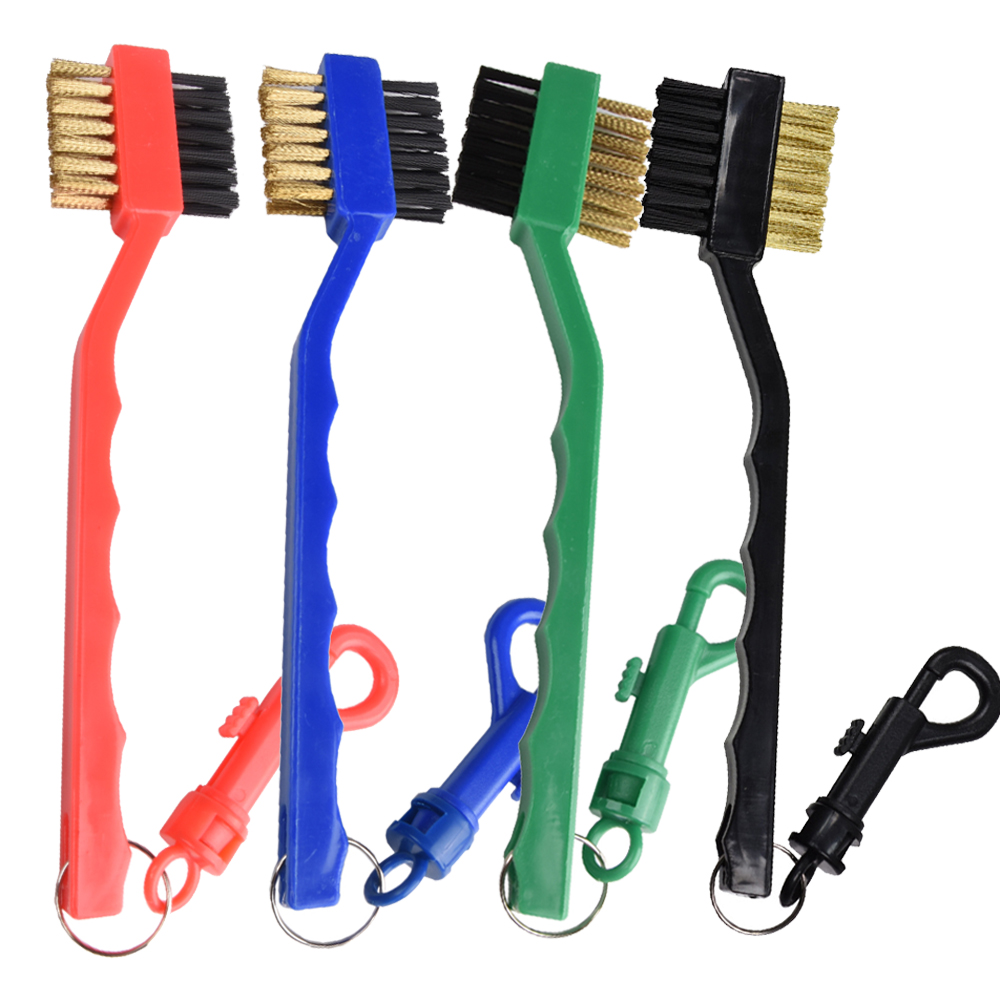 Golf Equipment To Improve Your Game - Golf Cleaning Brush Double-Sided Design Portable