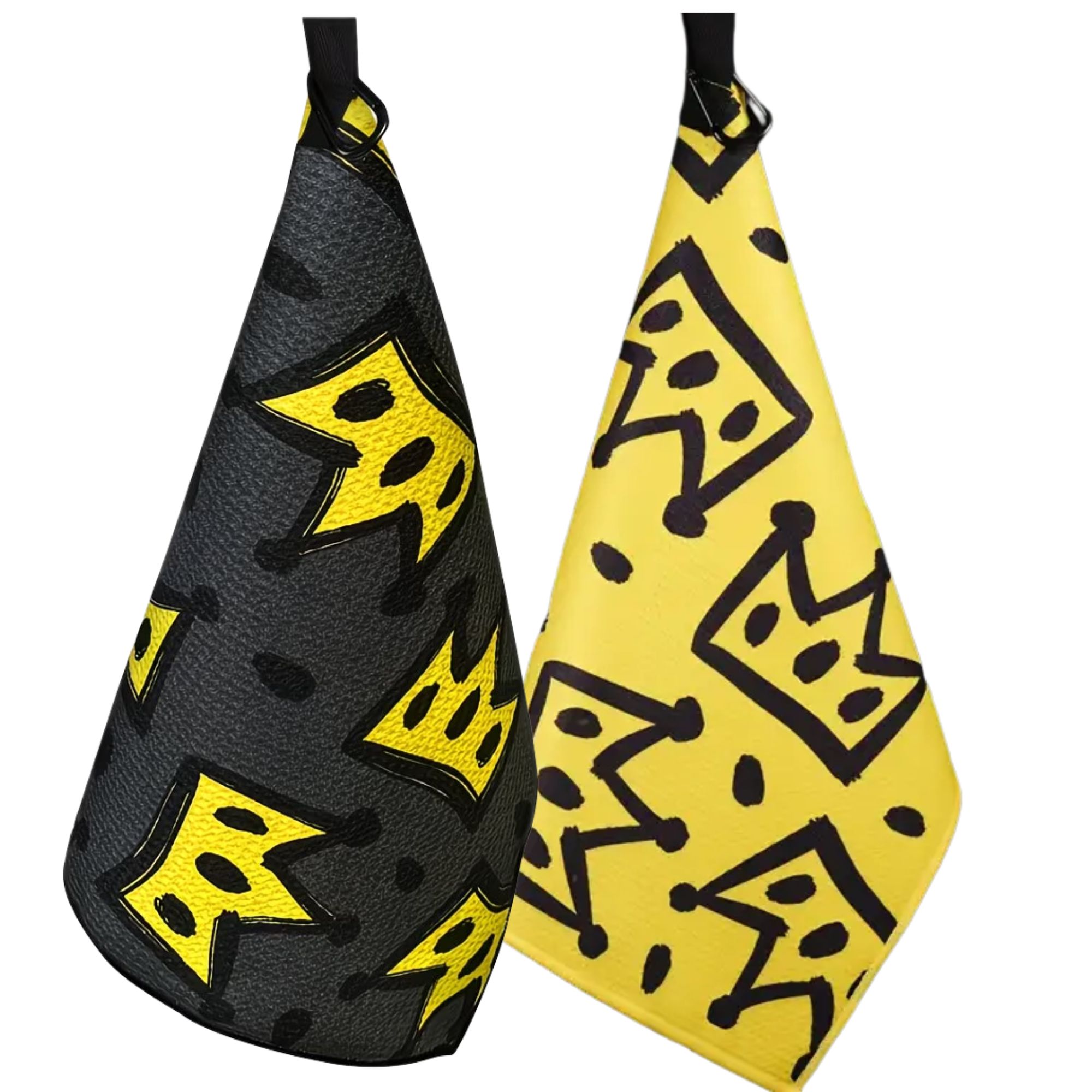Golf Towel Waffle - 2pcs King Crown Large Golf Towel