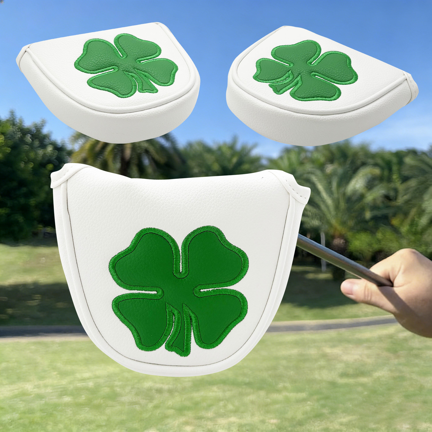 1pc Putter Head Cover, 'Clover - đánh giá và giá Golf Equipment Organizer