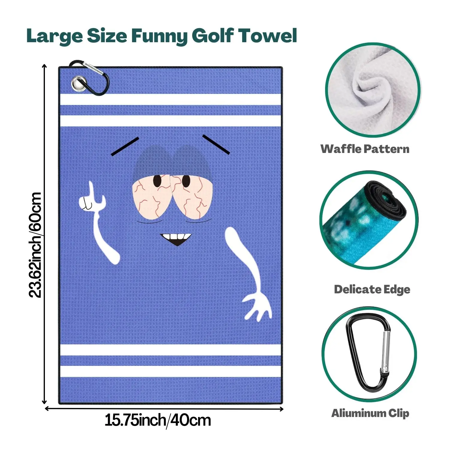 Funny Microfiber Premium Golf  - đánh giá và giá Golf Towel Waffle