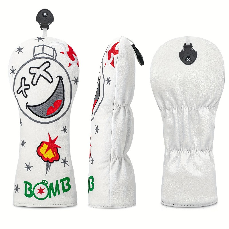 Golf Club Head Cover - White,  - đánh giá và giá Golf Equipment Organizer