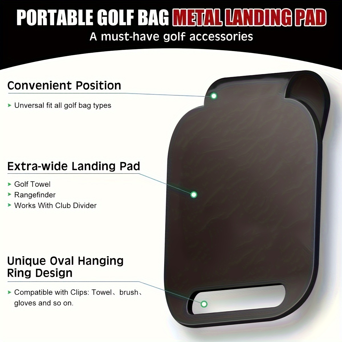Magnetic Golf Bag Landing Pad（ - đánh giá và giá Golf Equipment Holder