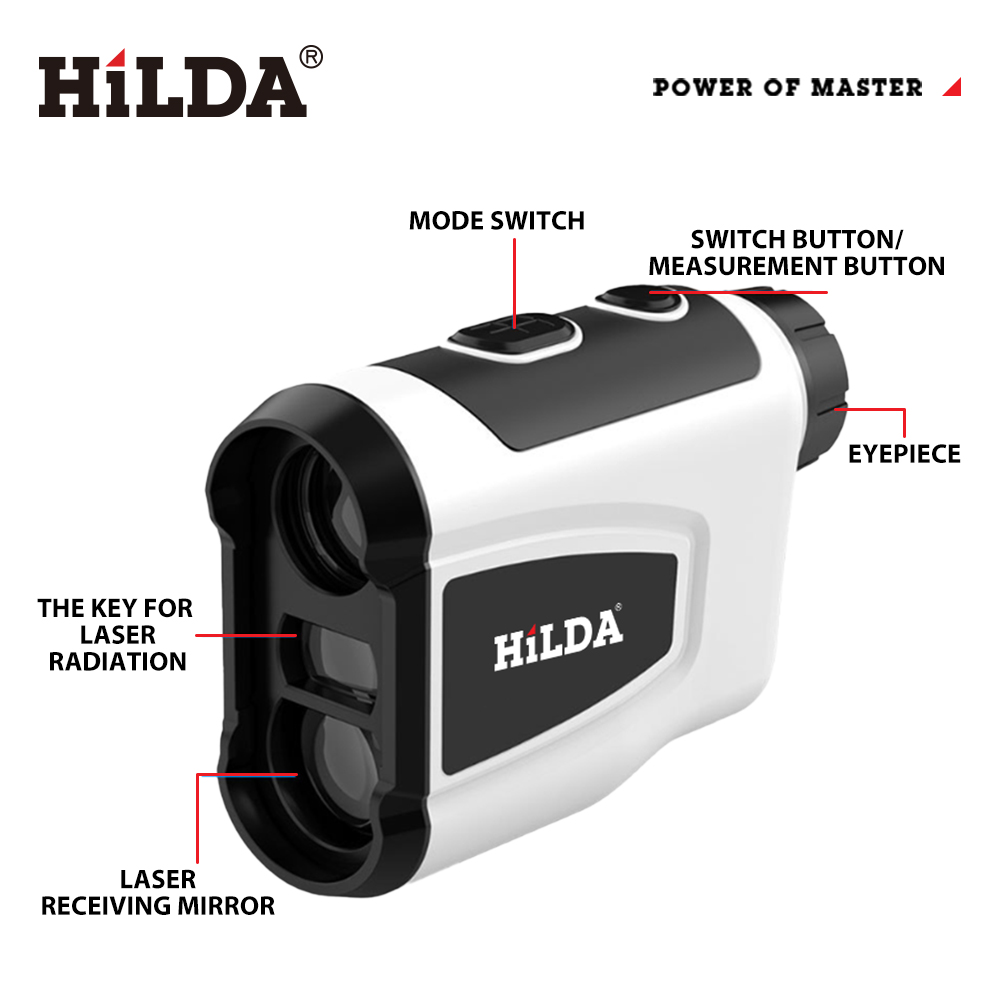 HILDA 800M Golf Laser Rangefin - đánh giá và giá Rangefinder Laser Golf
