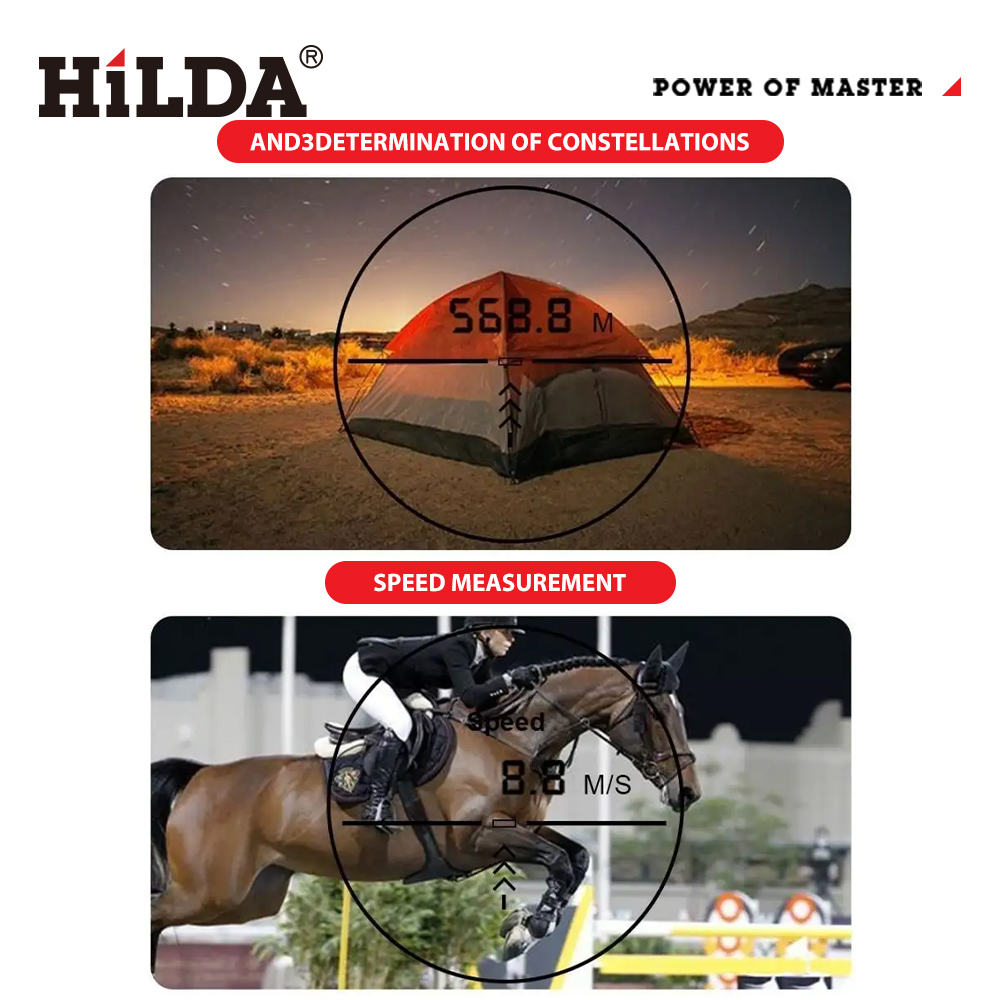 HILDA 800M Golf Laser Rangefin - đánh giá và giá Rangefinder Laser Golf