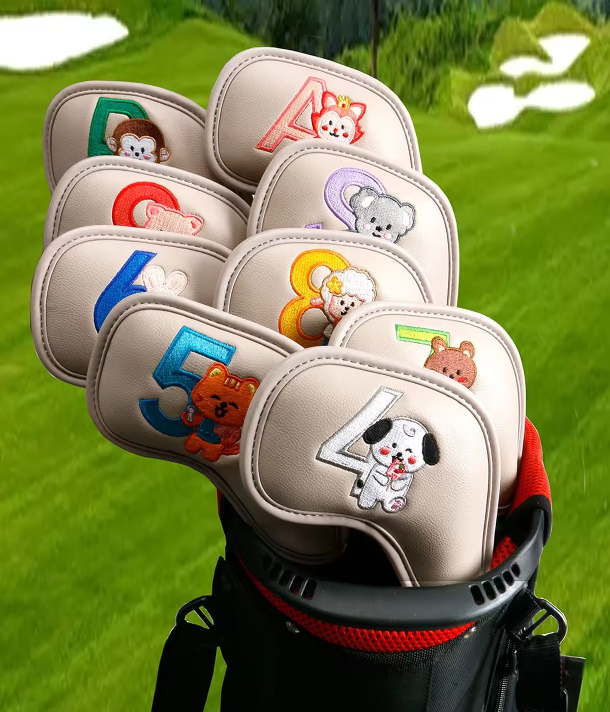 9Pcs Cute Cartoon Animal Golf  - đánh giá và giá Golf Equipment Organizer