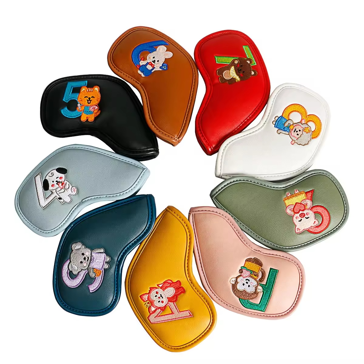 9Pcs Cute Cartoon Animal Golf  - đánh giá và giá Golf Equipment Organizer