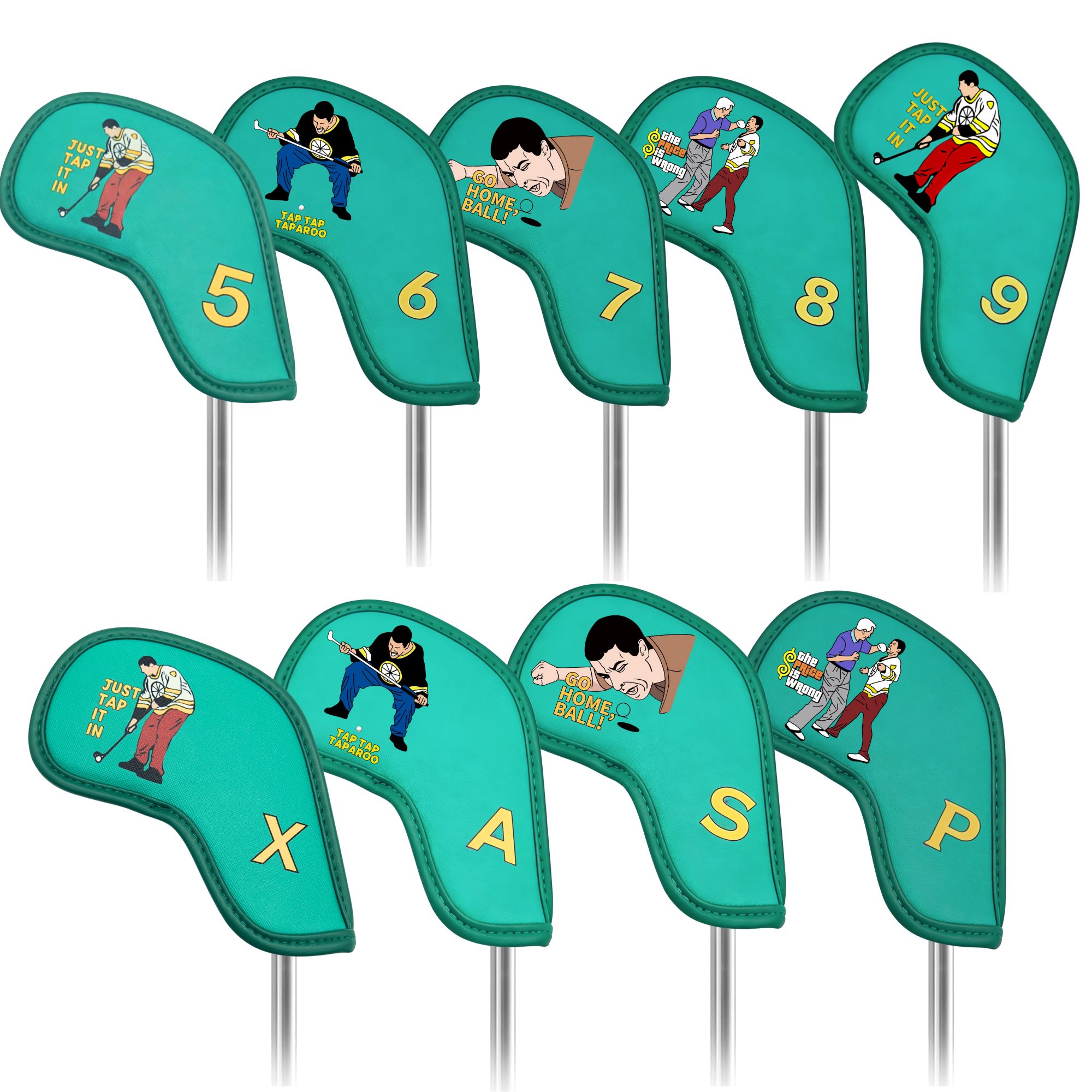 9 pcs Golf Iron Covers with Fu - đánh giá và giá Golf Equipment Organizer