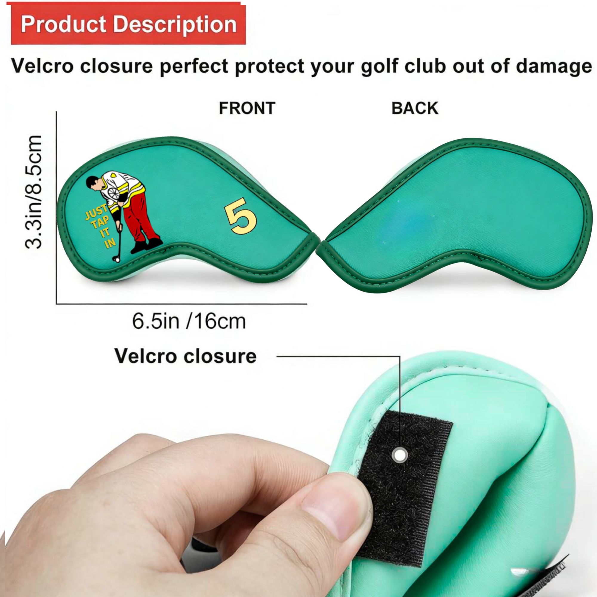 9 pcs Golf Iron Covers with Fu - đánh giá và giá Golf Equipment Organizer
