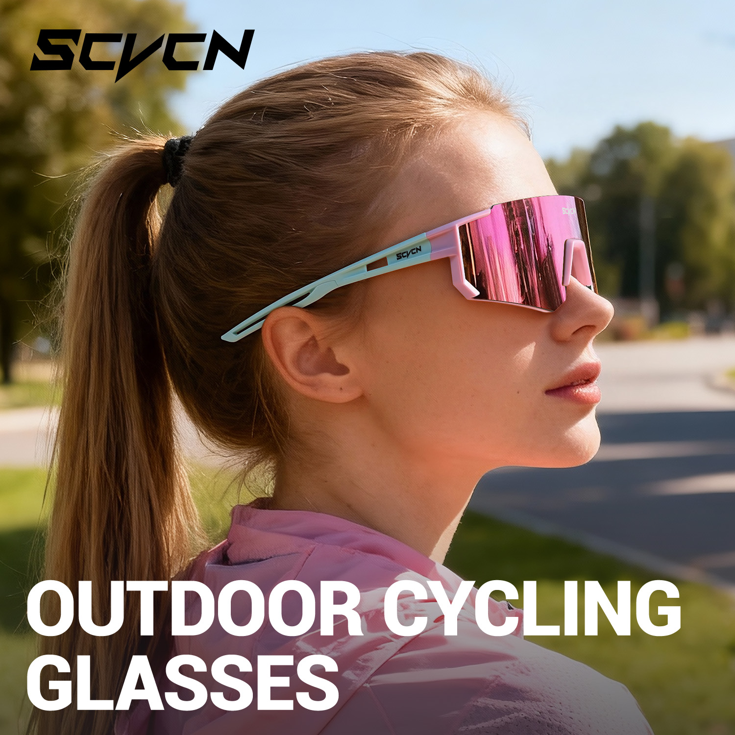 SCVCN Pink Cycling Glasses Bic - đánh giá và giá Golf Equipment Photos