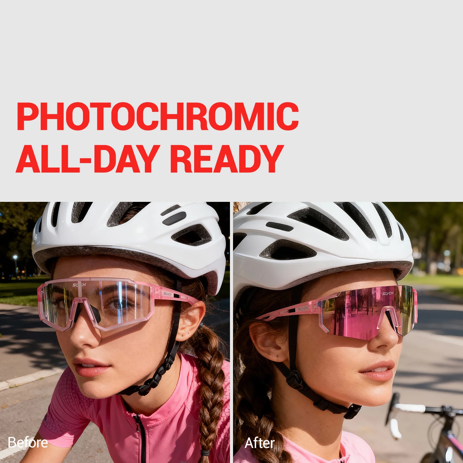 SCVCN Pink Cycling Glasses Bic - đánh giá và giá Golf Equipment Photos